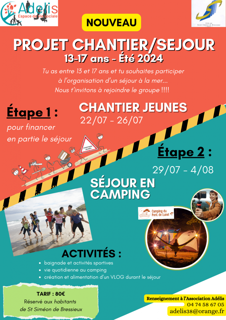 Chantier et Séjour Jeunes Saint Siméon de Bressieux